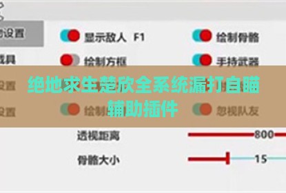 绝地求生楚欣全系统漏打自瞄辅助插件